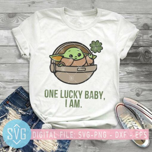 one lucky baby yoda