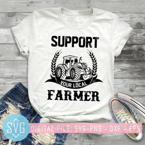 Support Your Local Farmer SVG Farm Truck SVG Support Farm SVG ...