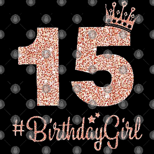 15th Birthday Girl Pink Crown