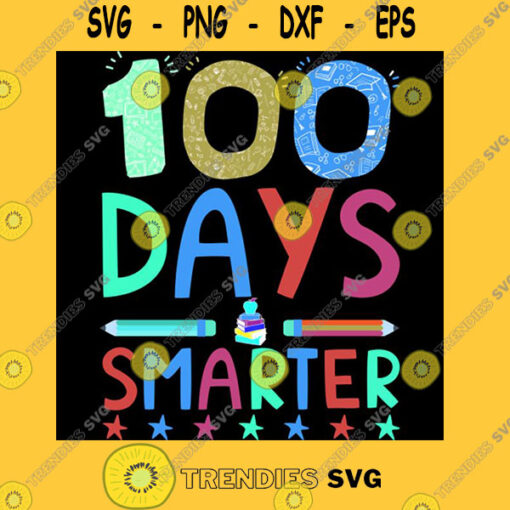 100 days smarter happy 100th days of school T Shirt