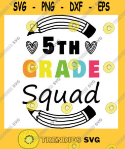 5th Grade Squad Fifth Grade Teacher Student Back to School Gift Idea T Shirt