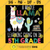 A Whole Llama Learning Going On In 5th Grade Back To School T Shirt