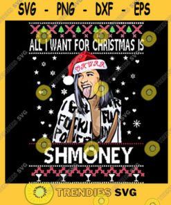 Cardi B SVG - All I Want For Christmas Is Shmoney Cardi B Okurrr - Instant Download