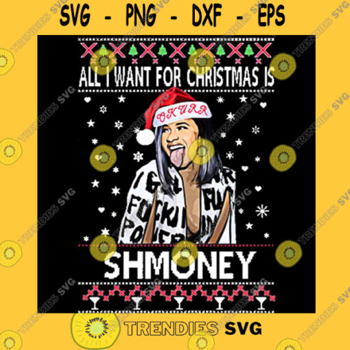 All I Want for Christmas is Shmoney Cardi B Okurrr Essential T Shirt
