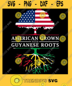 Brother Sister Svg American Grown with Guyanese Roots Guyana Design Classic