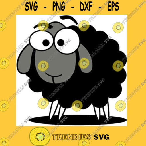 Black Sheep Cartoon Funny T Shirt Sticker Duvet Cover Essential T Shirt