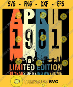 Born April 1981 Limited Edition Birthday Gifts 40th Birthday Classic T Shirt
