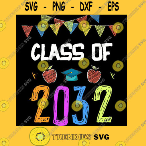 Class Of 2032 Shirt Pre K Graduate Preschool Graduation T Shirt Copy