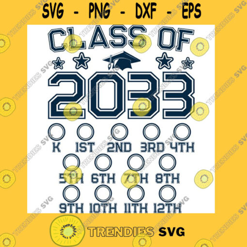 Class Of 2033 Pre K Graduate Preschool Graduation Grow With Me T Shirt Copy