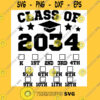 Class Of 2034 Pre K Graduate Preschool Graduation Grow With Me T Shirt