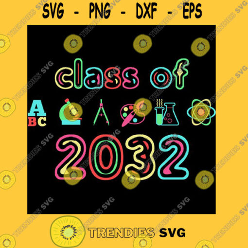 Class of 2032 First Day of School Grow With Me Graduation T Shirt