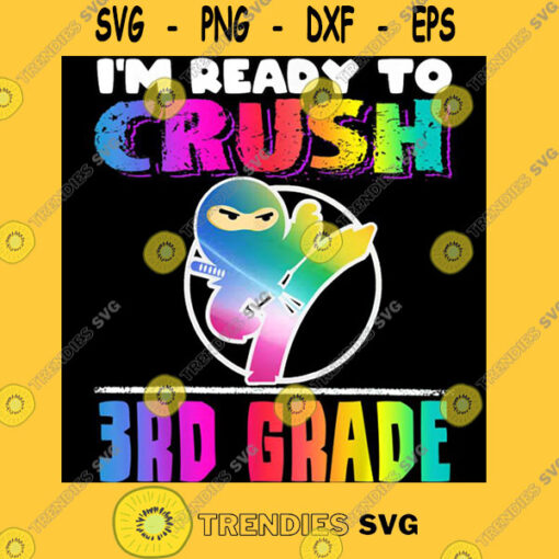 Crush 3rd Grade Ninja Back to School T Shirt