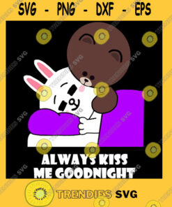 Cute brown bear cony bunny rabbit goodnight kiss Classic T Shirt