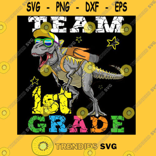 Dinosaur Back To School 1st Grade T Shirt