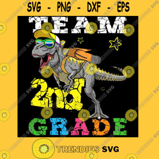 Dinosaur Back To School 2nd Grade T Shirt