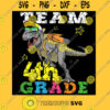 Dinosaur Back To School 4th Grade T Shirt