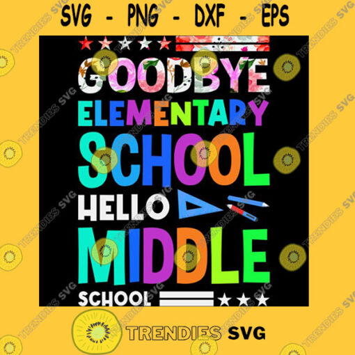 Goodbye elementary school hello middle school T Shirt