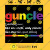 Guncle Definition Funny Gift for Gay Uncle Classic T Shirt