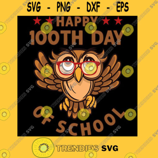 Happy 100th Day of School Owls T Shirt