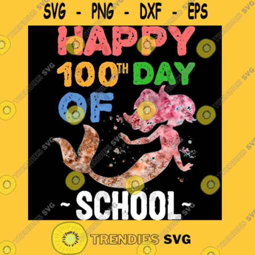Happy 100th day of School mermaid T Shirt