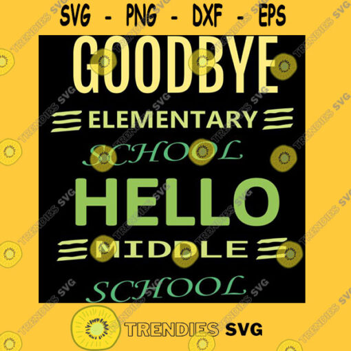 Hello Middle School Graduation Elementary School T Shirt Gift idea for your son Funny tshirts Pre