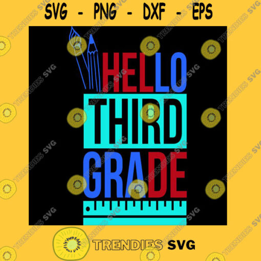 Hello third grade funny back to school gift T Shirt