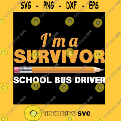 I am a Survivor School Bus Driver T Shirt