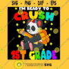 I39m Ready To Crush 1st Grade Back To School Cute Panda First Grade T Shirt
