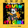 I39m Ready To Crush 4th Grade Back To School Cute Panda Fourth Grade T Shirt