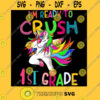 Im ready to crush 1st grade first day of school dabbing unicorn T Shirt