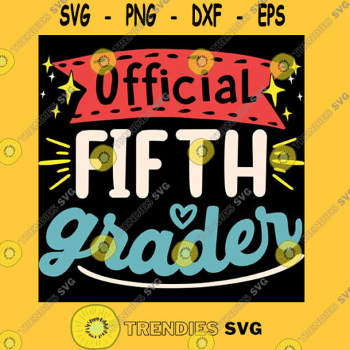 Kids Official Fifth Grader 5th Grade Back To School Unisex T Shirt T Shirt
