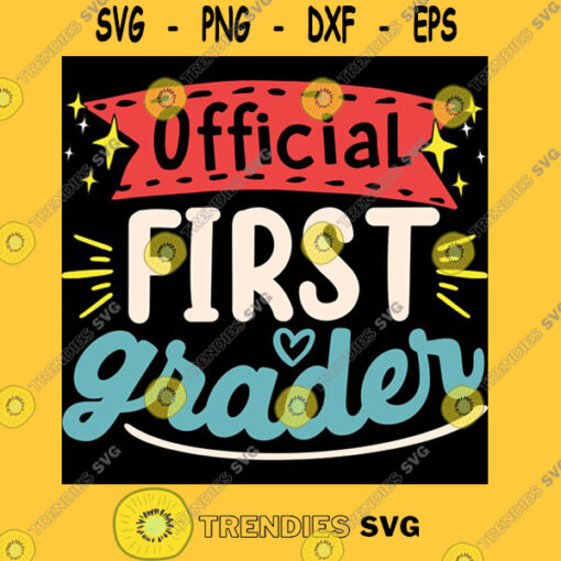 Kids Official First Grader 1st Grade Back To School Unisex T Shirt T Shirt
