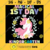 Kindergarten Unicorn First Day Of School Shirt Back To Girls T Shirt