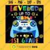 Leveled Up To 1ST Grade Back To School Gamer Funny T Shirt