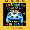 Leveled Up To 4TH Grade Back To School Gamer Funny T Shirt