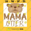 MAMA OTTER with matching Papa Otter and Baby Otter Fitted T Shirt