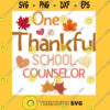 One thankful school counselor Thanksgiving T Shirt