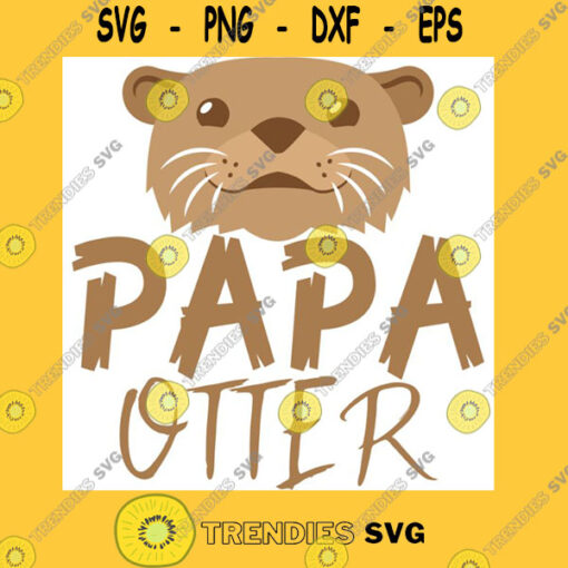 PAPA OTTER with matching Mama Otter and Baby Otter Essential T Shirt