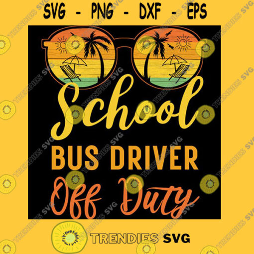 School bus driver off duty funny summer vacation T Shirt