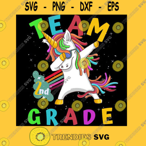 Team second grade Unicorn back to school T Shirt