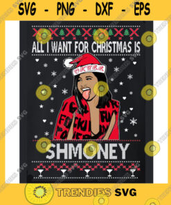 Ugly Christmas Sweater Cardi B All I Want for Christmas is Shmoney Unisex Best Gifts Ideas Best