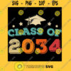 Vintage Class Of 2034 Pre K Graduate Preschool Graduation Grow With Me T Shirt