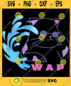 Cardi B SVG - Wap Kitty With Purple Spots