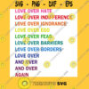 love over hate love over indifference LGB Classic T Shirt