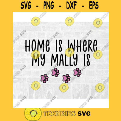 Alaskan Malamute SVG Dog Breed Svg Paw Print SVG Commercial Use Svg Dog Breed Stickers Svg