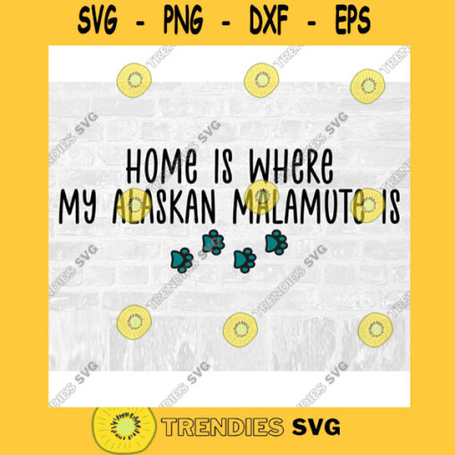 Alaskan Malamute SVG Malamute Ornament Malamute Cut File Malamute Dog Svg Paw Print SVG Dog Quote Svg Commercial Use Svg