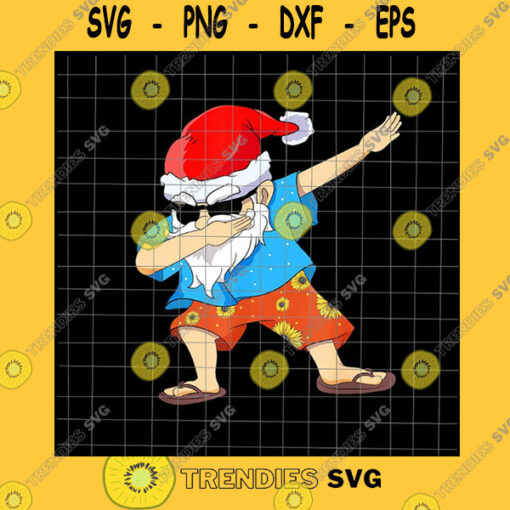 America SVG Dabbing Santa In July Png Vector Christmas In July Png Santa Cocktail July Vector Png