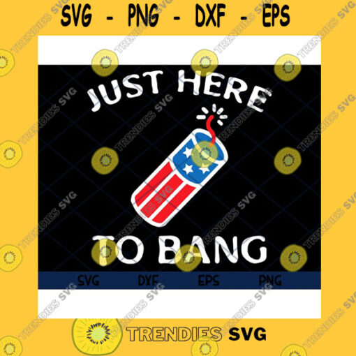 America SVG Funny Fourth Of July 4Th Of July Im Just Here To Bang Svg Independence Day Fourth Of July Svg Eps Png DxfCut Files Clipart Cricut.