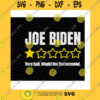 America SVG Joe Biden Very Bad Would Not Recommend Svg 1 Star Review Anti Biden Anti DemocratBiden Suck Political Humor Cricut Svgdxfjpgepspng