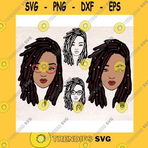 America SVG Loc Layered Svg Bundle African American Natural Hair Svg Locd Dreadlocks Svg Melanin Afro Queen Loc Queen Svg Cut File Cricut